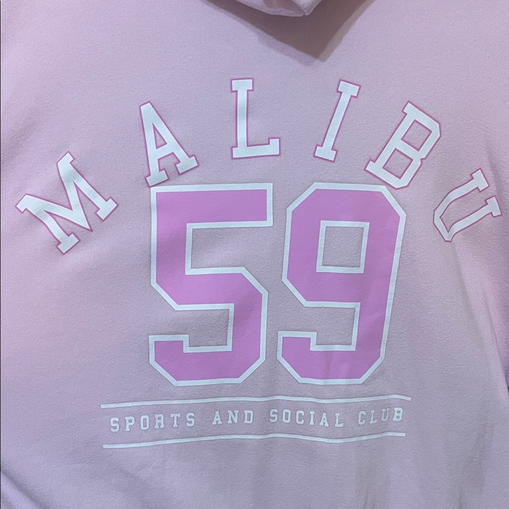 Barbie Pink Malibu  Zip Up XL Hoodie